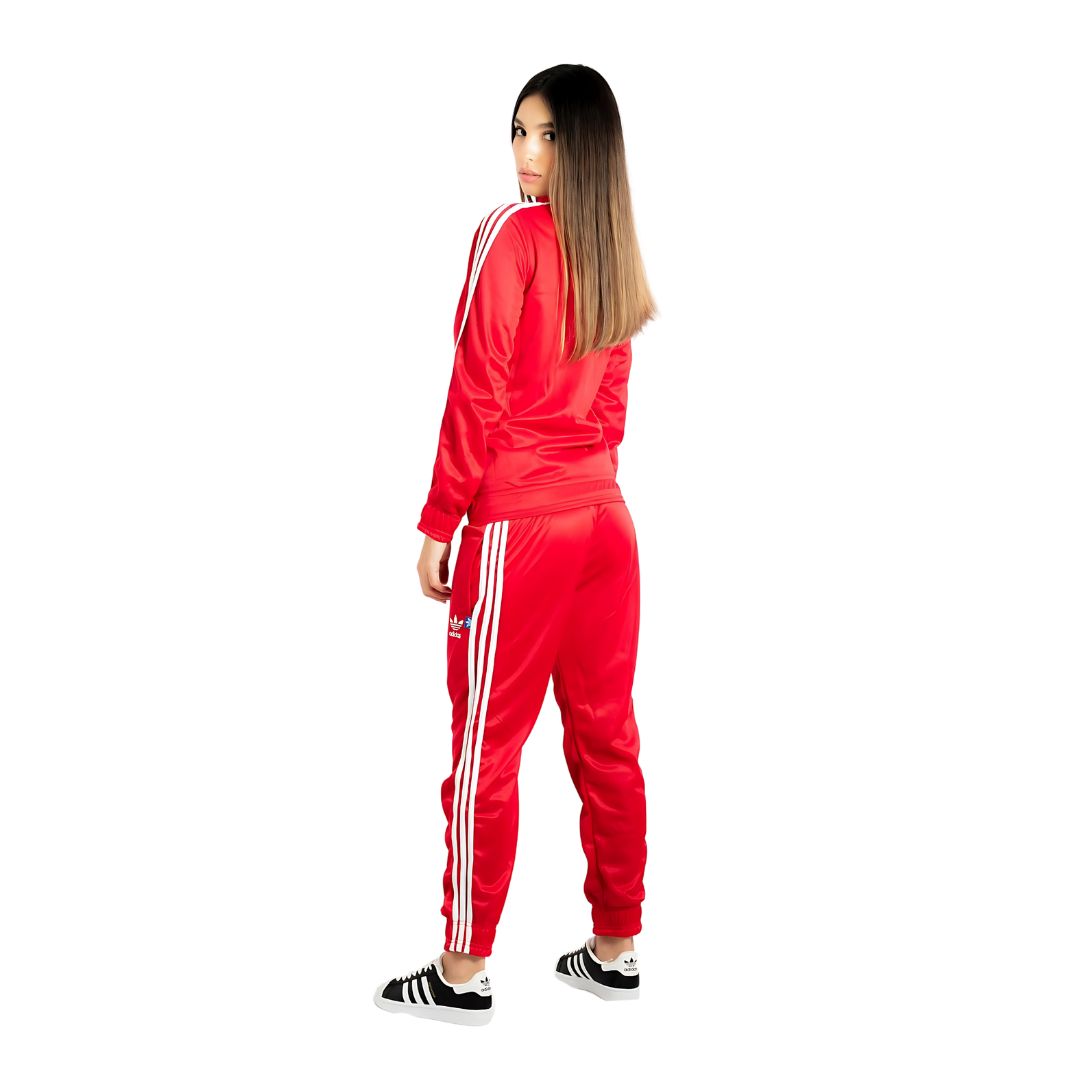 CONJUNTO ADIDAS ROJO DAMA