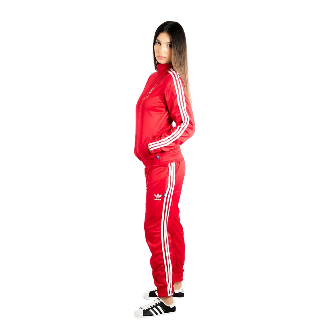 CONJUNTO ADIDAS ROJO DAMA