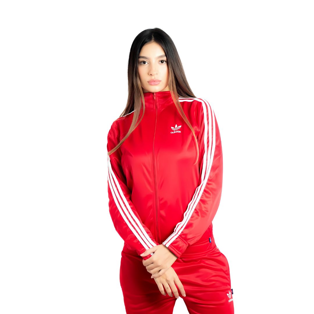 CONJUNTO ADIDAS ROJO DAMA